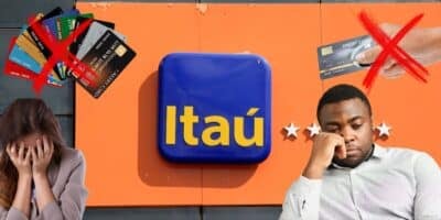 Itaú e pessoas tristes com fim de serviço - Foto Reprodução Internet