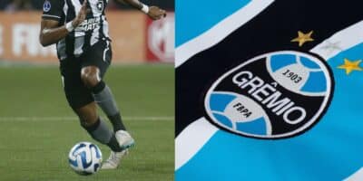 Júnior Santos do Botafogo e Grêmio (Reprodução - Internet)