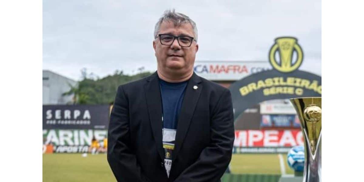 Marco Antônio foi Vice Presidente da Federação Catarinense de Futebol (Foto: tvbrusque)