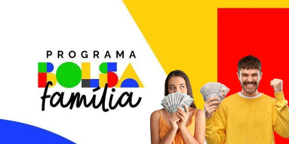 Logo Bolsa Família e pessoas com dinheiro - Foto Reprodução Internet