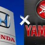 Logo Honda e da Yamaha (Fotos: Reproduções / Internet / Montagem TV Foco) 