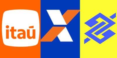 Logo Itaú / Logo Caixa / Logo Banco do Brasil - Montagem TVFOCO