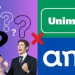 Logo da Amil, da Unimed e pessoas comemorando novo Plano de Saúde - Foto Reprodução Internet