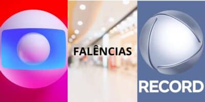 Logo da Globo / Shopping / Logo da Record - Montagem TVFOCO