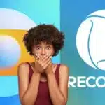 Logo da Globo e da Record, e mulher chocada (Fotos: Reproduções / Internet / Freepilk)