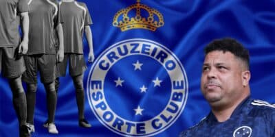 Logo do Cruzeiro com Ronaldo e jogadores - Foto Reprodução Internet