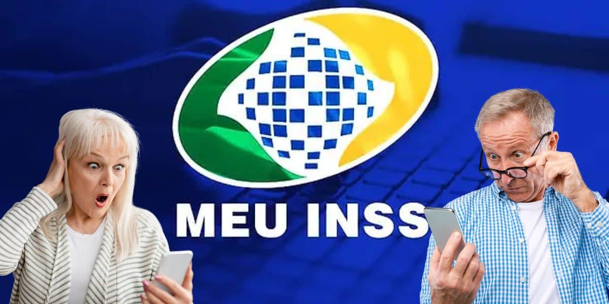 Logo do INSS e idosos surpreendidos - Foto Reprodução Internet