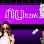 Logo do Nubank e pessoas com grana Extra - Foto Reprodução Internet