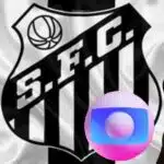 Logo do Santos e Globo com pessoas tristes - Foto Reprodução Internet