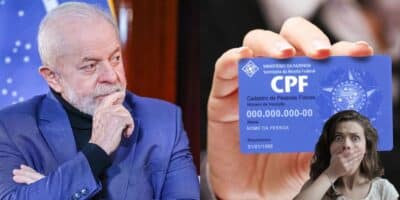 Lula e CPF com pessoa chocada - Foto Reprodução Internet