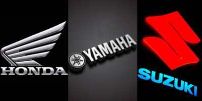 Marcas de moto - Honda, Yamaha e Suzuki (Foto: Reprodução, Montagem - TV Foco)