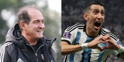 Muricy e Di Maria  (Foto - Montagem TV Foco).