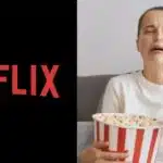 Netflix e mulher triste segurando pipoca e controle (Fotos: Reproduções / Internet / Freepik / Montagem)