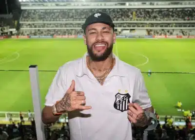 Neymar no Jogo do Santos - Foto Internet