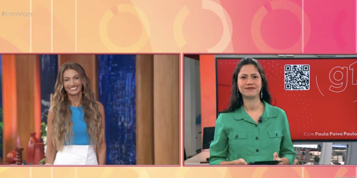 Patrícia Poeta e Paula Paiva no Encontro (Foto: Reprodução / Globo)