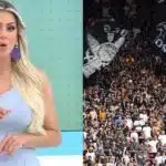 Renata Fan / Torcida do Corinthians -Montagem TVFOCO