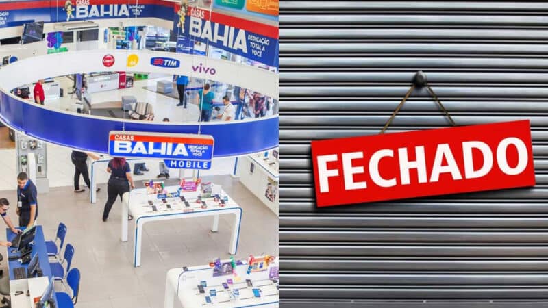 El rival das Casas Bahia cerró sus tiendas (Foto: Reproducción, Montaje - TV Foco)