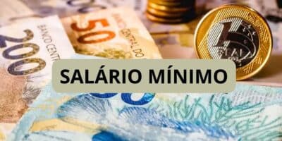 Notas de dinheiro e salário mínimo (Fotos: Reprodução / Freepik / Montagem)