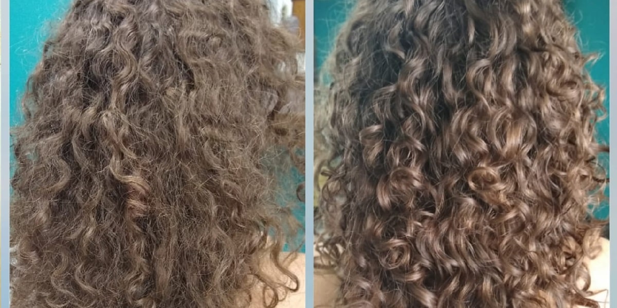 Cabelo antes e depois de uma hidratação (Foto: Reprodução/ Internet)