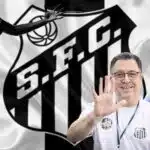 Teixeira e Carille com jogador do Santos - Foto Reprodução Internet