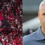 Torcida do Flamengo / Tiago Nunes - Montagem TVFOCO