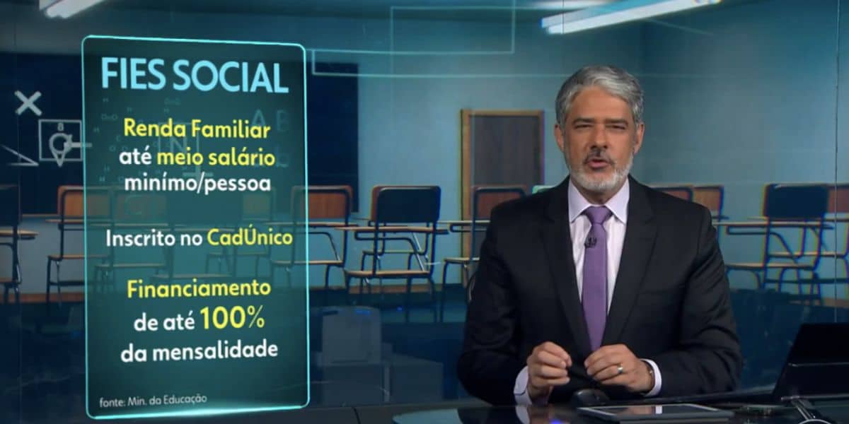 William Bonner no Jornal Nacional (Foto: Reprodução / Globo)