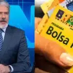 William Bonner no JH / Cartão do Bolsa Família - Montagem TVFOCO