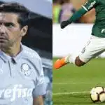 Abel Ferreira e anuncio de saí da joia do Palmeiras (Reprodução: Cesar Greco - Montagem TV Foco)