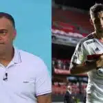 Denílson paralisa Jogo Aberto com reforço de sombra ao Calleri (Reprodução: Montagem TV Foco)