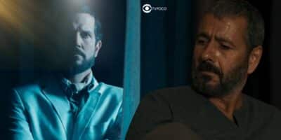 Egídio (Vladimir Brichta) e José Inocêncio (Marcos Palmeira) em Renascer (Foto: Reprodução / Globo / Montagem TV Foco)