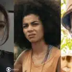 Eliana, Zinha e Jupará em cenas de Renascer (Foto: Reprodução / Globo / Montagem TV Foco)
