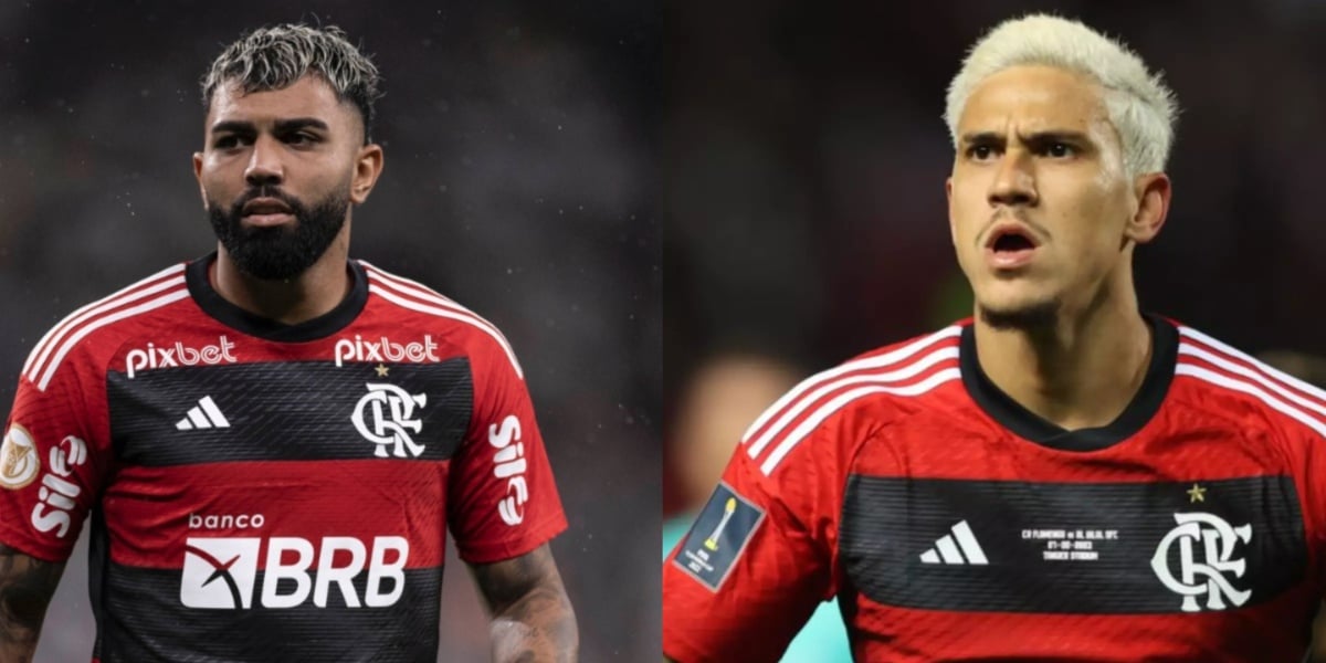 Gabigol e Pedro, atacantes do Flamengo - (Foto: Reprodução / Internet)