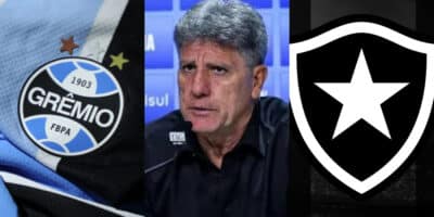 Grêmio, Renato Gaúcho e Botafogo (Foto: Divulgação)