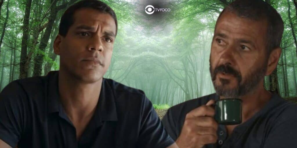 José Bento (Marcello Melo Jr.) e José Inocêncio (Marcos Palmeira) em Renascer (Foto: Reprodução / Globo / Montagem TV Foco)