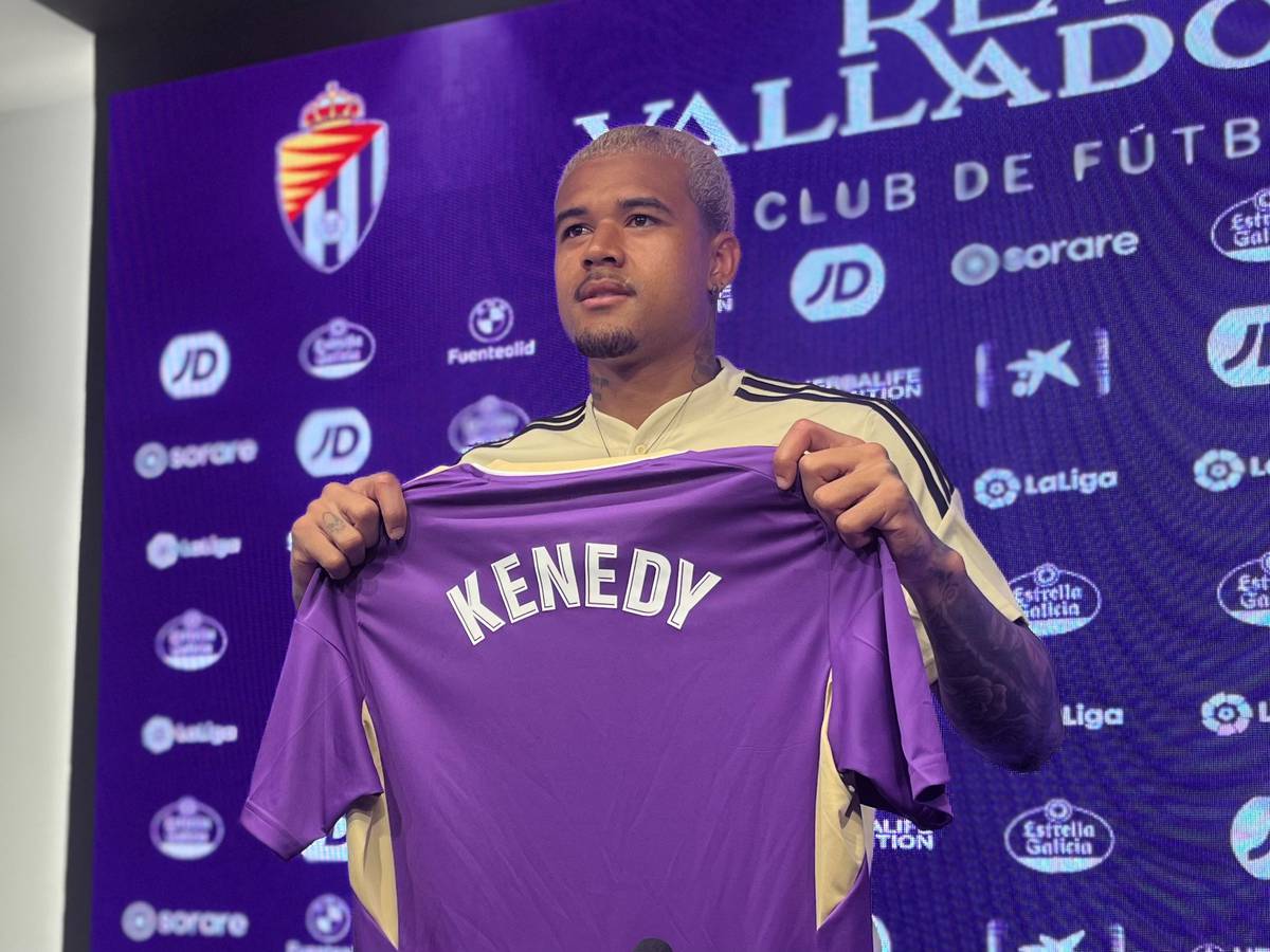 O atacante brasileiro Kenedy, do Real Valladolid, é o novo interesse do Internacional (Foto: Reprodução/ Internet)