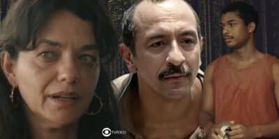 Morena, Tião Galinha e João Pedro em Renascer (Foto: Reprodução / Globo / Montagem TV Foco)