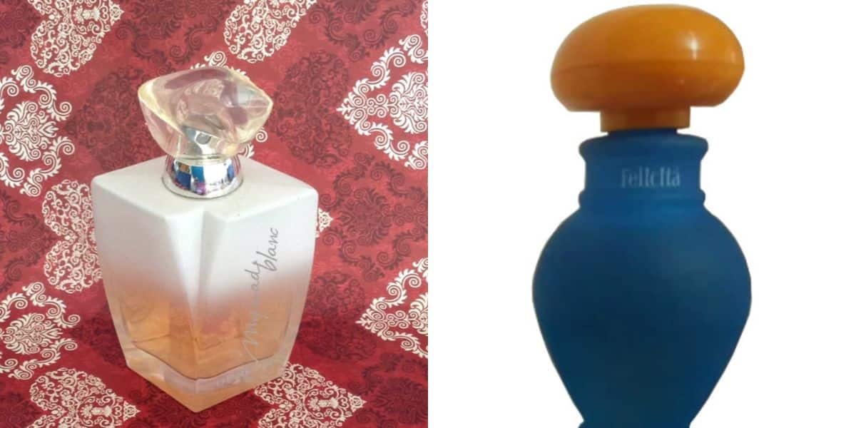 Myriad Blanc e Felicitá foram dois perfumes que deixaram de existir (Reprodução: Montagem TV Foco)