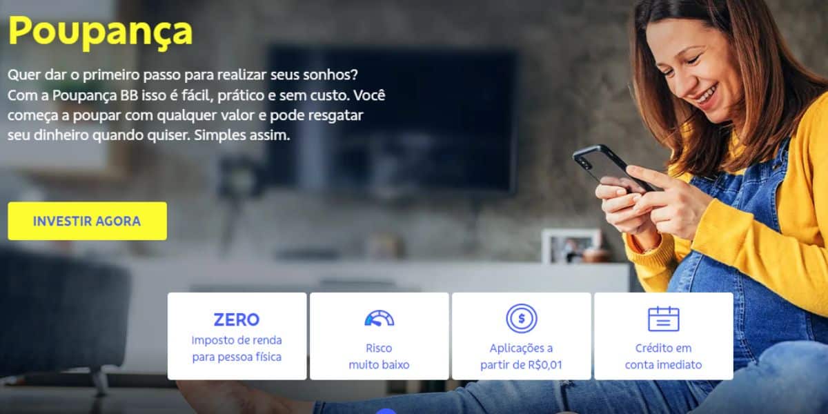 Poupança do Banco do Brasil com todas as novidades (Reprodução: Internet)