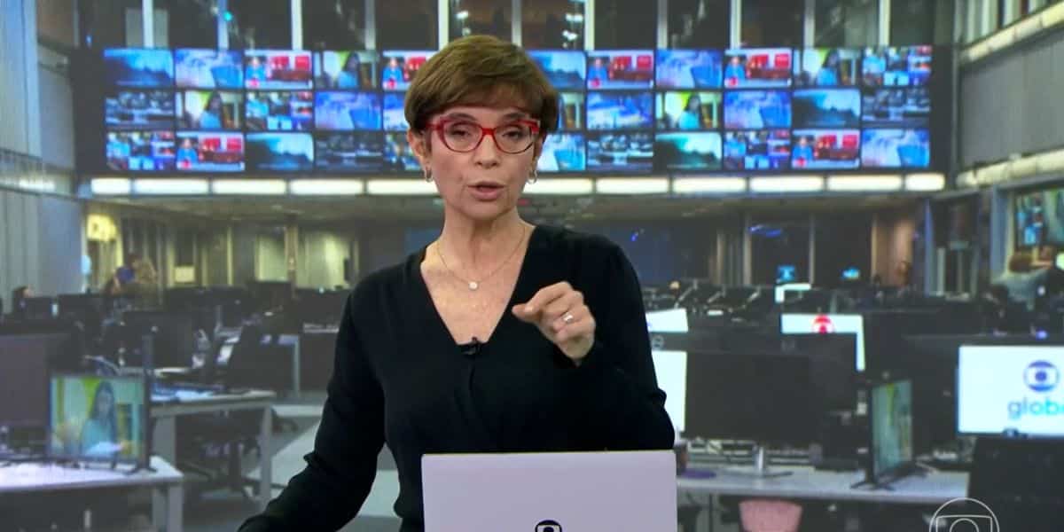 Renata Lo Prete comanda todas as noites o Jornal da Globo (Reprodução: Globo)