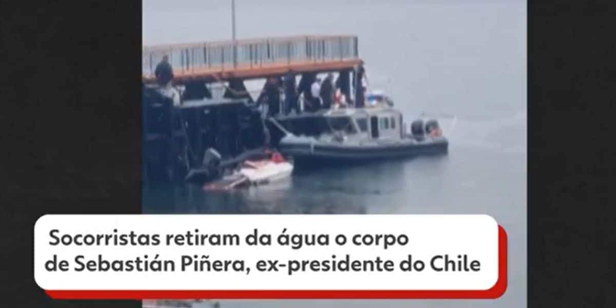 Momento do resgate do corpo do ex-presidente (Reprodução: Globo)