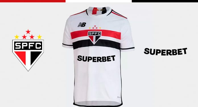 O São Paulo fechou seu patrocínio máster com a Superbet (Foto: Divulgação)