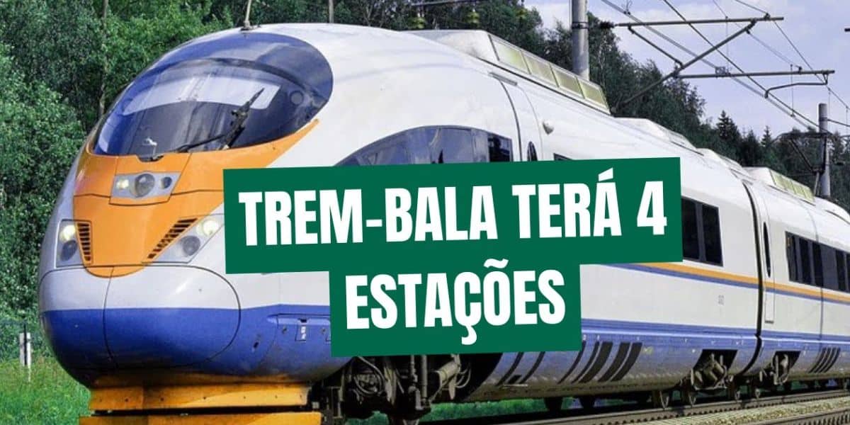 O trem terá 4 estações, duas em SP e duas no RJ (Reprodução: Internet)