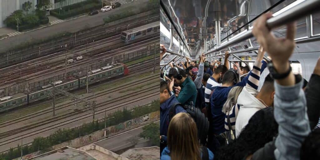 Milhões afetados com paralisação do trem e metrô em SP (Reprodução: Montagem TV Foco)