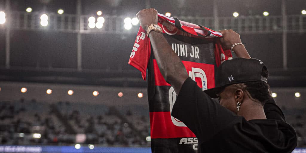 Vini Jr. expõe trajetória de sucesso no Flamengo (Foto: Divulgação)