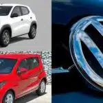 Popular da VOlkswagen destronou Mobi e Kwid (Reprodução: Montagem TV Foco)