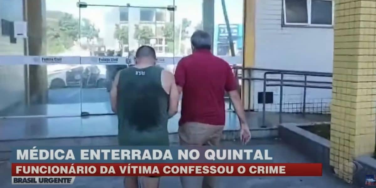 Reportagem do Brasil Urgente, suspeito preso em flagrante (Reprodução/Band)