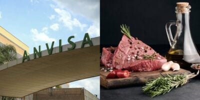 A proibição da ANVISA contra 3 marcas de carne, sal e azeite (Reprodução/Montagem/Agência Brasil/Freepik)