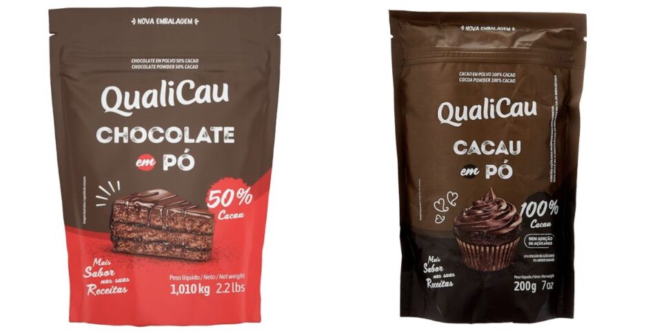 Chocolates em pé da Qualicau (Reprodução/Qualicau)