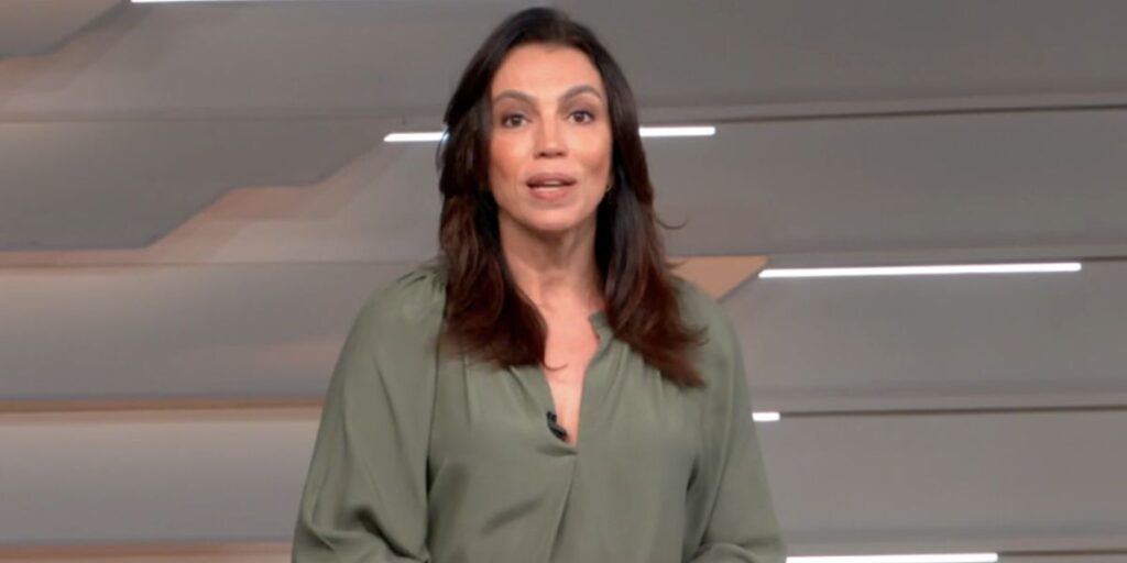 Ana Paula Araújo no Bom Dia Brasil (Foto: Reprodução / Globo)