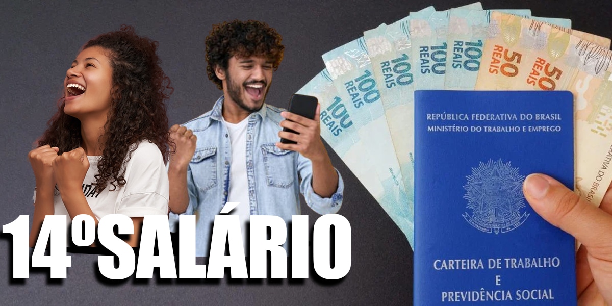 Brasileiros comemorando - 14º salário (Foto: Reprodução - Freepick, Montagem - TV Foco)